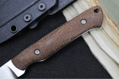 White River Knives Small Game - CPM-S35VN / Natural Burlap Micarta Handle