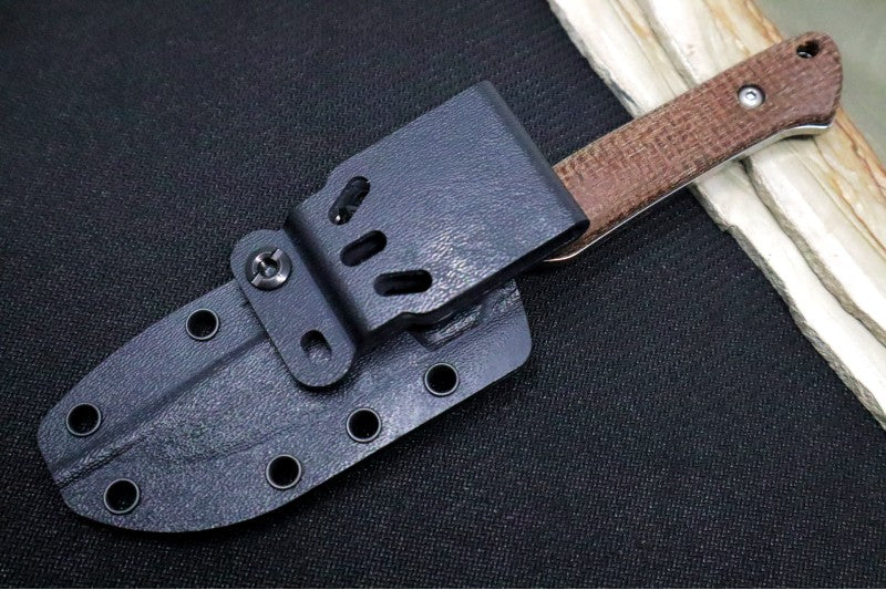 White River Knives Small Game - CPM-S35VN / Natural Burlap Micarta Handle