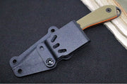 White River Knives Backpacker Pro - OD Green & Orange G10 Handle / CPM-S35VN / Black IonBond Coating WRM1-TGO-CBI - Northwest Knives