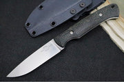 White River Knives Hunter - CPM-S35VN / Black Burlap Micarta Handle - Northwest Knives