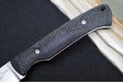 White River Knives Hunter - CPM-S35VN / Black Burlap Micarta Handle - Northwest Knives