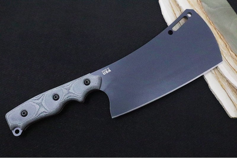 Tops El Chappo Sniper Gray - 1095 Steel / Black Canvas Micarta Handle / Black Kydex Sheath ECHA-02 - Northwest Knives