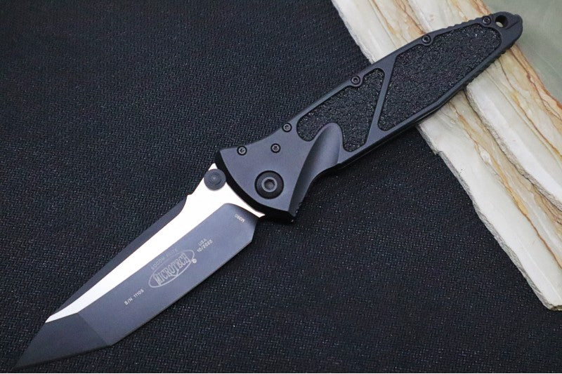 Microtech SOCOM Elite - Tanto Style / Black Blade / Black Handles w/ Black Inserts 161-1T