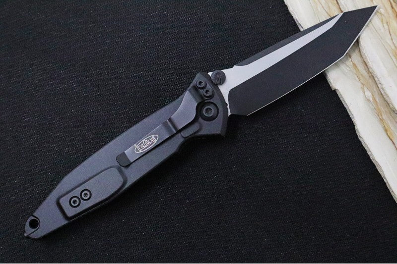 Microtech SOCOM Elite - Tanto Style / Black Blade / Black Handles w/ Black Inserts 161-1T - Northwest Knives