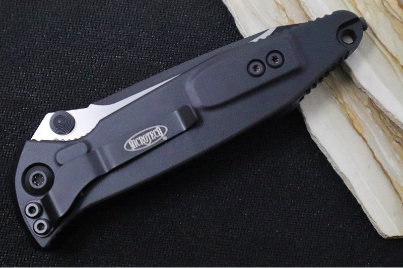 Microtech SOCOM Elite - Tanto Style / Black Blade / Black Handles w/ Black Inserts 161-1T - Northwest Knives