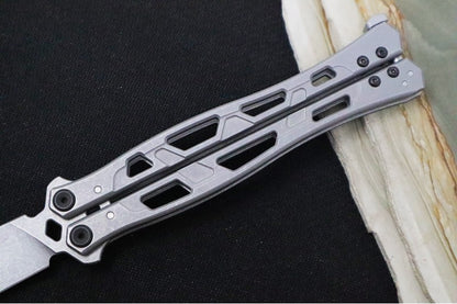 Kershaw Moonsault Balisong - 14C28N Steel Blade / Working Finish / Stainless Steel Handle 5050