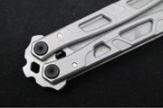Kershaw Moonsault Balisong - 14C28N Steel Blade / Working Finish / Stainless Steel Handle 5050 - Northwest Knives