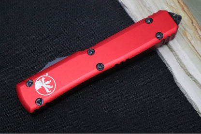 Microtech Ultratech OTF - Black Finish / Spartan Blade / Red Anodized Aluminum Handle 223-1RD