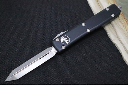 Microtech Ultratech OTF - Apocalyptic Finish / Spartan Blade / Black Anodized Aluminum Handle 223-10AP