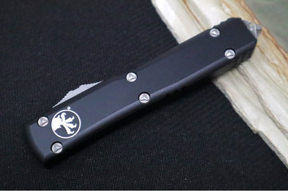 Microtech Ultratech OTF - Apocalyptic Finish / Spartan Blade / Black Anodized Aluminum Handle 223-10AP