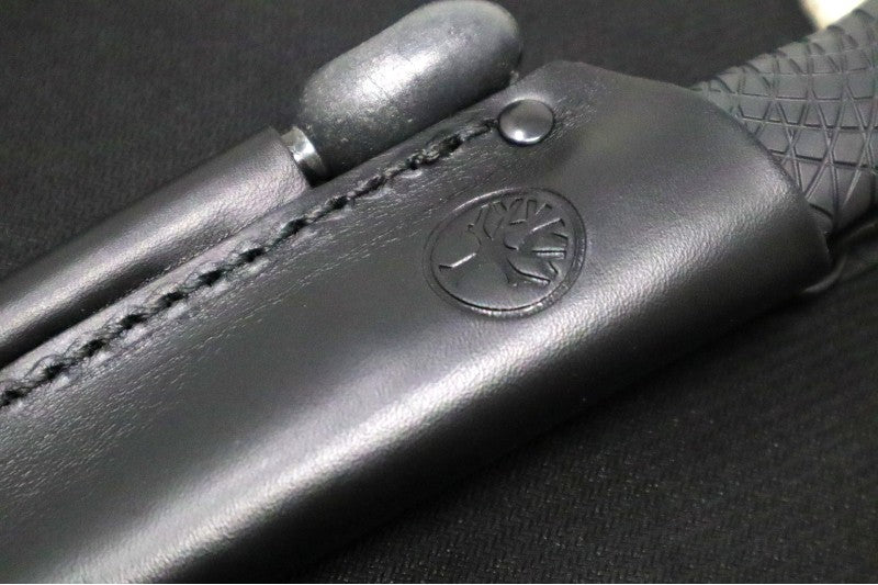 Boker Bronco Bushcraft Fixed Blade - Black TPE Handle / CPM-3V Steel / Satin Drop Point Blade 121504 - Northwest Knives