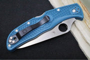 Spyderco Endela - Serrated Leaf Shape Blade / K390 Steel / Blue FRN Handle C243FSK390 - Northwest Knives