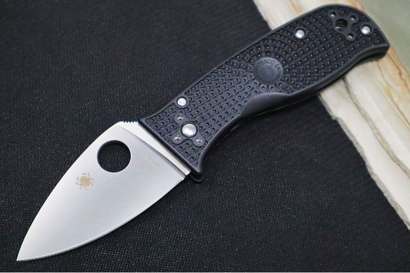 Spyderco Lil Temperance Lightweight - Black FRN Handle / Leaf Shaped Blade / VG-10 Steel
