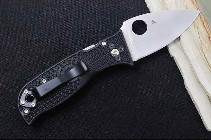 Spyderco Lil Temperance Lightweight - Black FRN Handle / Leaf Shaped Blade / VG-10 Steel