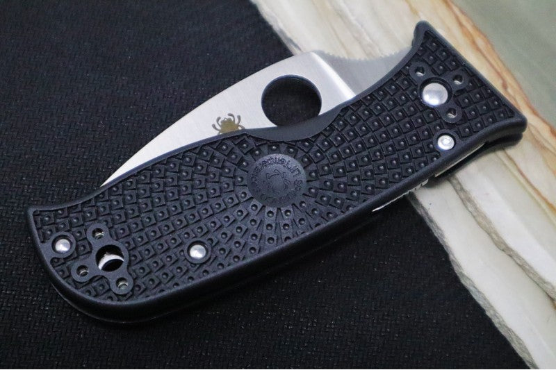 Spyderco Lil Temperance Lightweight - Black FRN Handle / Leaf Shaped Blade / VG-10 Steel