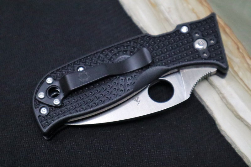 Spyderco Lil Temperance Lightweight - Black FRN Handle / Leaf Shaped Blade / VG-10 Steel