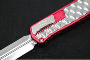 Heretic Knives Cleric II OTF - Stonewash Finish / Dagger Blade / Red Anodized Handle & Stainless Steel Inlay / CPM-Magnacut Steel - Northwest Knives