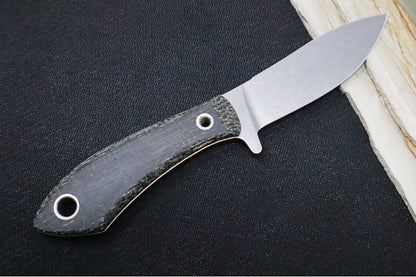White River Knives Sendero Pack - Black Burlap Micarta Handle / CPM-S35VN WRJF-PAC-BBL