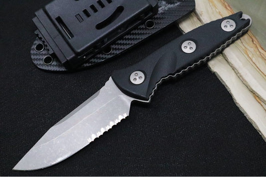 Microtech Socom Alpha Mini S/E with a Partial Serrate - Apocalyptic Finish 113M-11AP