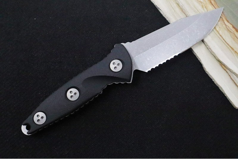 Microtech Socom Alpha Mini S/E with a Partial Serrate - Apocalyptic Finish 113M-11AP