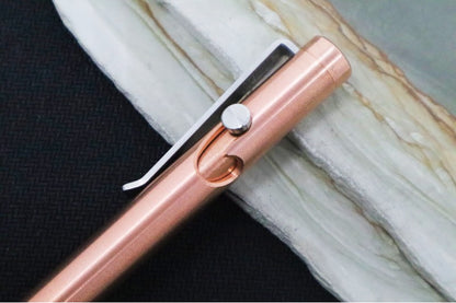 Tactile Turn Bolt Action Standard Pen - Copper Handle / Titanium Clip