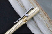 Tactile Turn Bolt Action Standard Pen - Bronze Handle / Titanium Clip - Northwest Knives