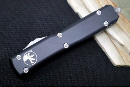 Microtech Ultratech OTF - Apocalyptic Tanto Blade/ Black Anodized Aluminum Handle 123-10AP