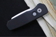 Pro Tech Runt Auto - Black Textured Aluminum Handle / Stonewashed Reverse Tanto Blade / Magnacut Steel R5405 - Northwest Knives