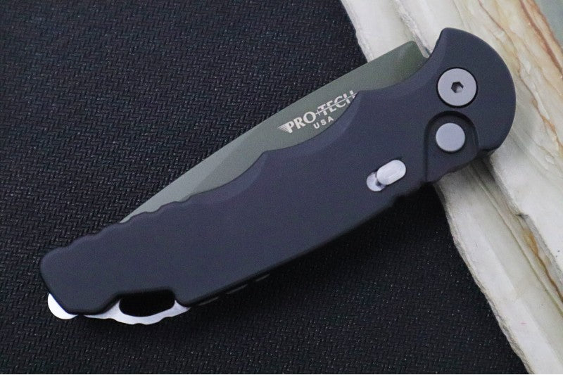 Pro Tech Tactical Response 5 Auto NWK Exclusive - OD Green Cerakoted Blade / CPM-S35VN / Black Anodized Aluminum Handle NWK.TR-5.1 - Northwest Knives