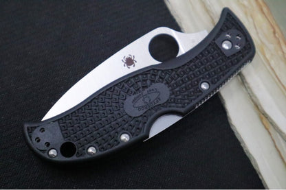 Spyderco Leafjumper - Black FRN Handle / Satin Blade / VG-10 Steel - C262PBK