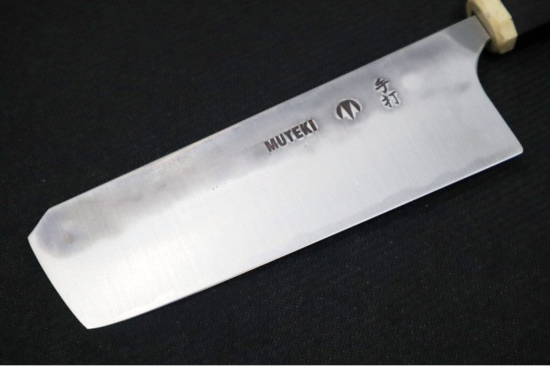 Carter Cutlery Muteki - 5.63" Nakiri - Arizona Desert Ironwood Handle w/ Corian Cap Liner & Hitachi White #1 Steel 4912