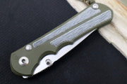 Chris Reeve Knives Large Inkosi NWK Exclusive - Drop Point Blade / CPM-S45VN / OD Green Cerakote Handle / Black Micarta / Camo Lanyard with Bead LIN-1142 - Northwest Knives