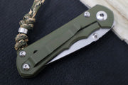 Chris Reeve Knives Small Inkosi NWK Exclusive - Tanto blade / CPM-S45VN / OD Green Cerakote Handle / Camo Lanyard with Bead SIN-1138 - Northwest Knives