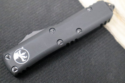 Microtech UTX-85 OTF - Spartan Blade / Black Tactical / Black Anodized Aluminum Handle - 230-1T