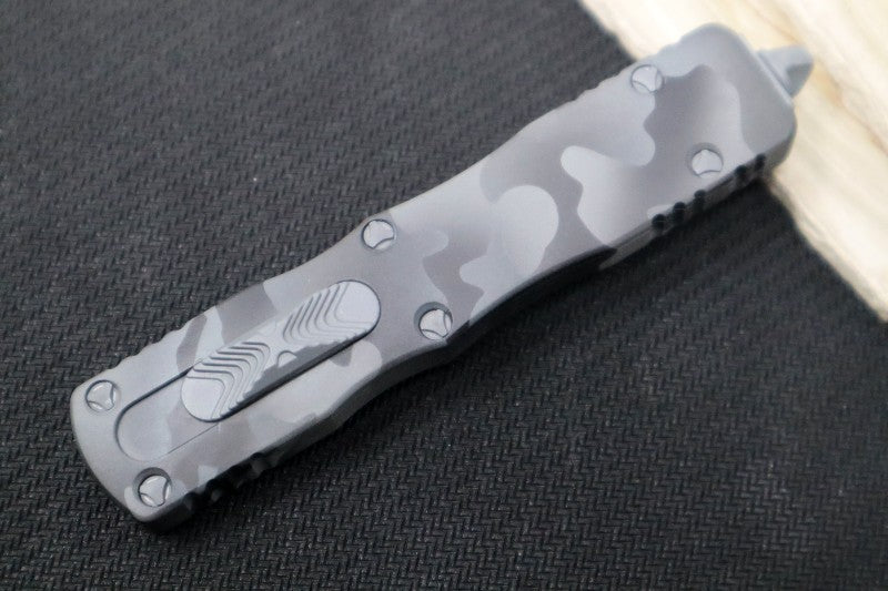 Microtech Dirac Signature Series OTF - Double Edge with a Full Serrate / Urban Camo Blade & Handle 225-3UCS