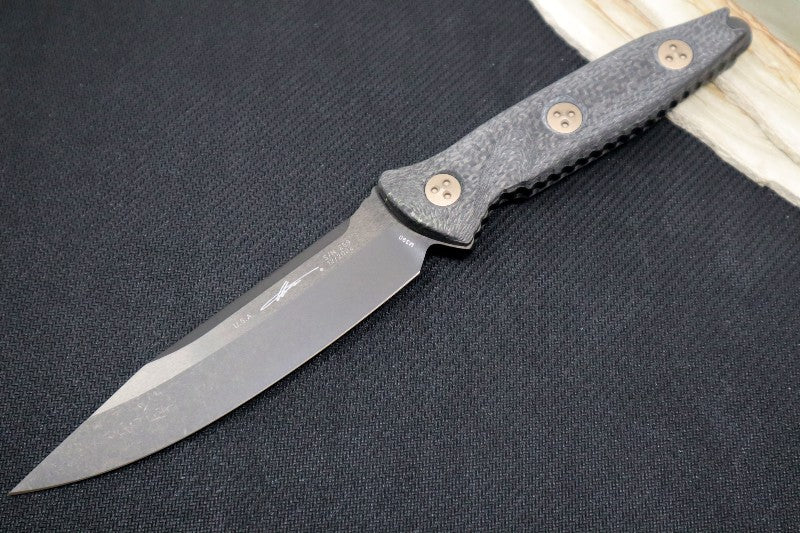 Microtech Socom Alpha | Black Carbon Fiber Handle | Northwest Knives