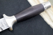 Boker MG42-Damascus - IronWood Handle / Chad Nichols Raindrop Damascus 121506DAM - Northwest Knives