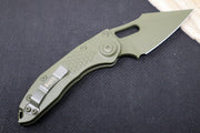 Microtech Stitch Auto - Wharncliffe OD Green Blade / OD Green Milled Aluminum Handle 169-1COD - Northwest Knives