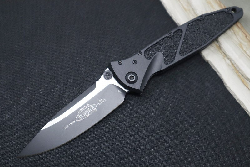 Microtech SOCOM Elite Tactical - Black Blade / Black Handles w/ Black Inserts 160-1T