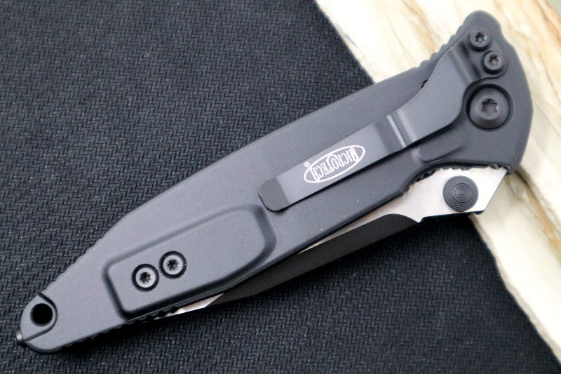 Microtech SOCOM Elite Tactical - Black Blade / Black Handles w/ Black Inserts 160-1T - Northwest Knives