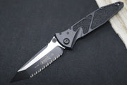 Microtech SOCOM Elite - Tanto Style with Full Serrate / Black Blade / Black Handles w/ Black Inserts 161-3T - Northwest Knives