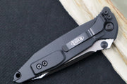 Microtech SOCOM Elite - Tanto Style with Full Serrate / Black Blade / Black Handles w/ Black Inserts 161-3T - Northwest Knives