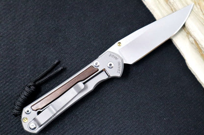 Chris Reeve Knives Small Sebenza 31 - Drop Point / Macassar Ebony Inlay (A1)
