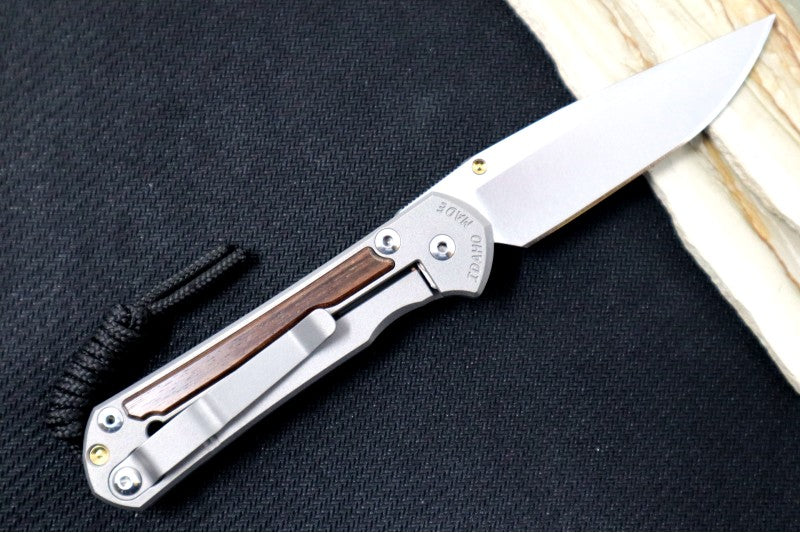 Chris Reeve Knives Small Sebenza 31 - Drop Point / Macassar Ebony Inlay (A2)