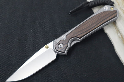 Chris Reeve Knives Small Sebenza 31 - Drop Point / Macassar Ebony Inlay (A3)