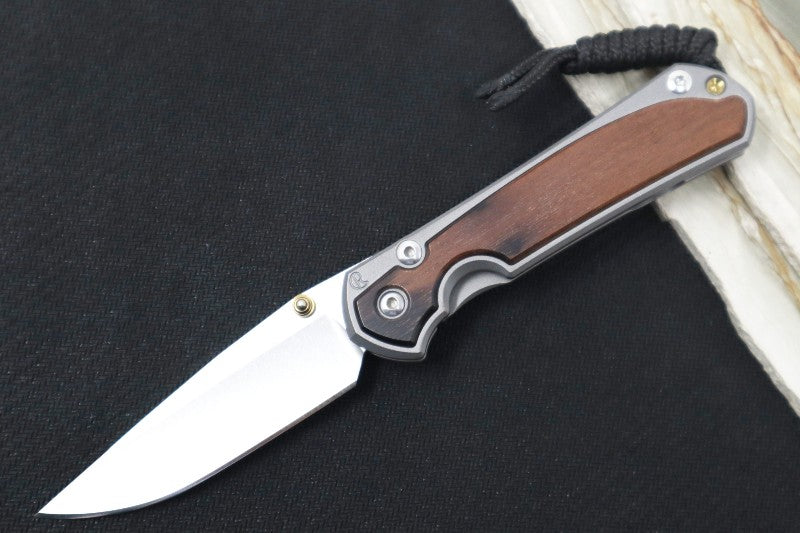 Chris Reeve Knives Small Sebenza 31 - Drop Point / Macassar Ebony Inlay (A4)