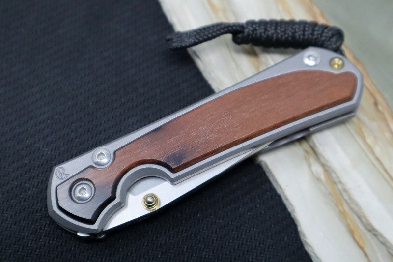 Chris Reeve Knives Small Sebenza 31 - Drop Point / Macassar Ebony Inlay (A4)