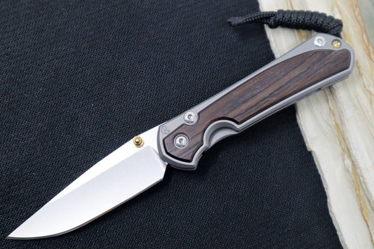 Chris Reeve Knives Small Sebenza 31 - Drop Point / Macassar Ebony Inlay (A5)