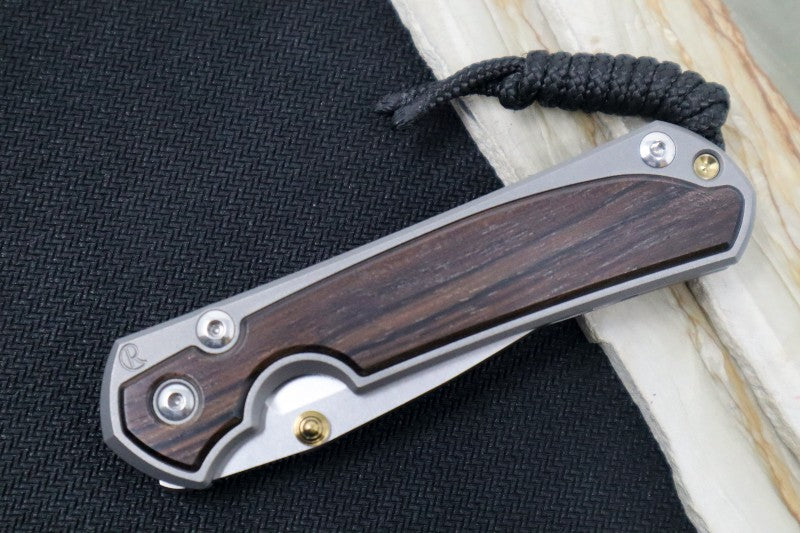 Chris Reeve Knives Small Sebenza 31 - Drop Point / Macassar Ebony Inlay (A5)