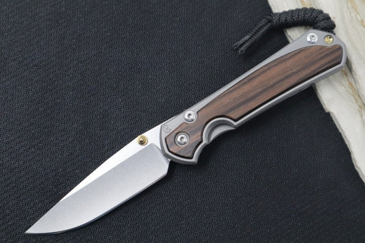 Chris Reeve Knives Small Sebenza 31 - Drop Point / Macassar Ebony Inlay (A6)